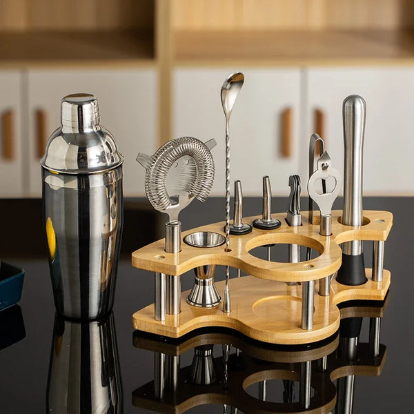 Coqueteleira Kit 11 Peças Em Aço Inoxidável Houss