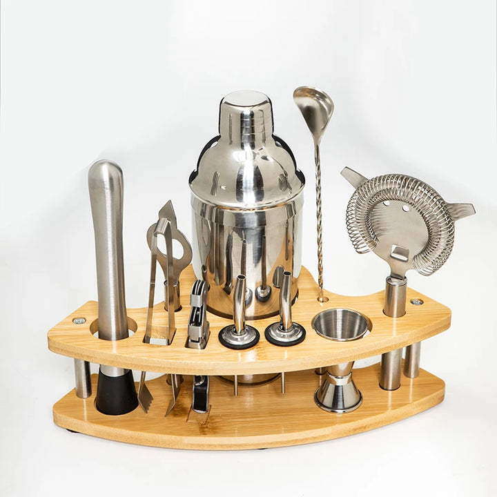 Coqueteleira Kit 11 Peças Em Aço Inoxidável Houss