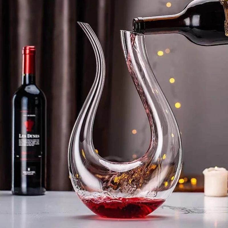 Decanter de Vinho Moderno Vidro Cristal Houss