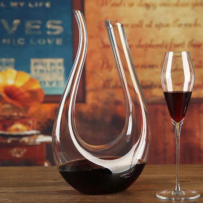 Decanter de Vinho Moderno Vidro Cristal Houss