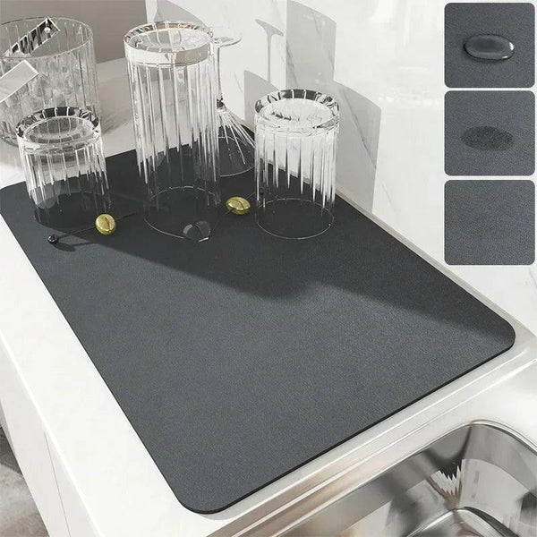 O Escorredor de Louças Absorvente Houss é feito em material ultra absorvente