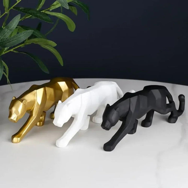 Estatueta Leopardo em Resina Houss para você decorar sua sala com estilo