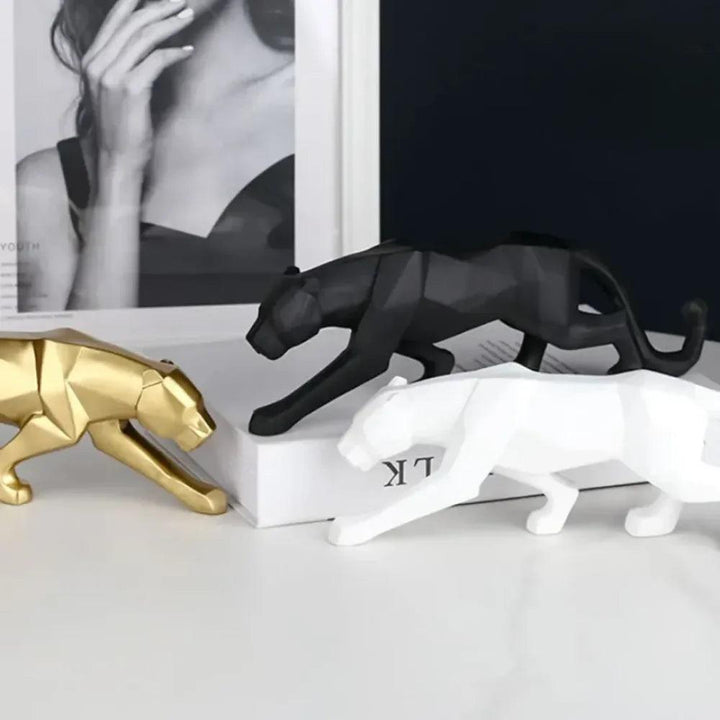 Decore sua sala com a Estatueta Leopardo em Resina Houss