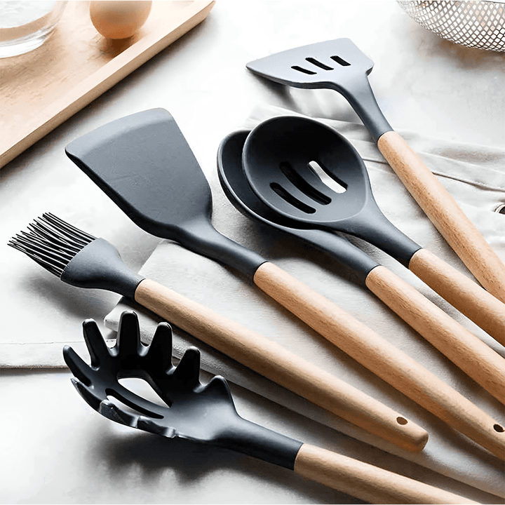 Kit de utensílios resistentes para sua cozinha