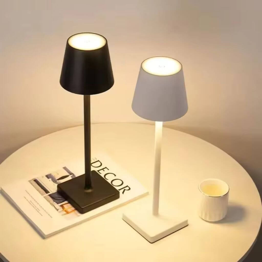 Luminária de Mesa Minimalista Sem Fio USB Houss