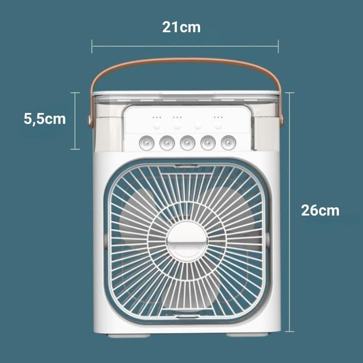 O Mini Ar Condicionado e Ventilador de Mesa Umidificador Houss tem o tamanho que você precisa para refrescar o ambiente