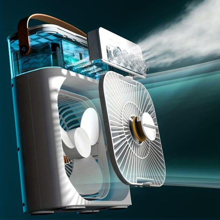 O Mini Ar Condicionado e Ventilador de Mesa Umidificador Houss apresenta peças de qualidade premium, mantendo a qualidade do funcionamento por longo prazo