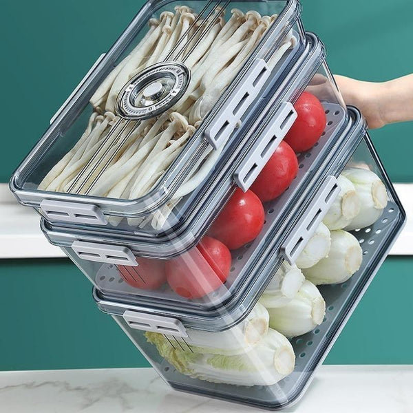Organizador de Geladeira com Tampa e Marcador de Data Houss