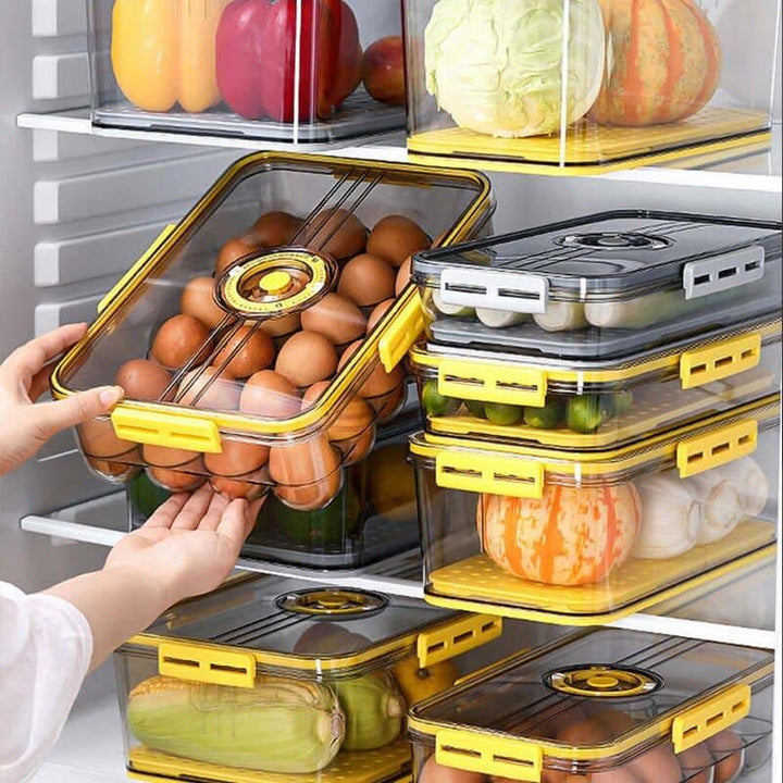 Organizador de Geladeira com Tampa e Marcador de Data Houss