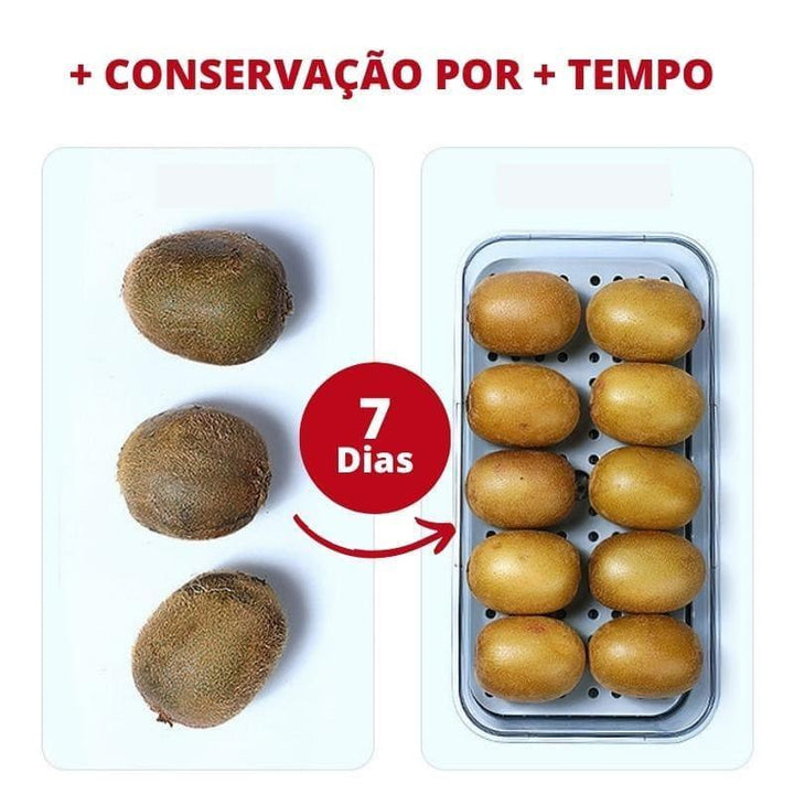 Organizador de Geladeira com Tampa e Marcador de Data Houss