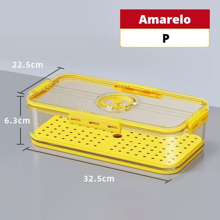 Organizador de Geladeira com Tampa e Marcador de Data Houss