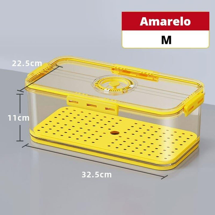 Organizador de Geladeira com Tampa e Marcador de Data Houss