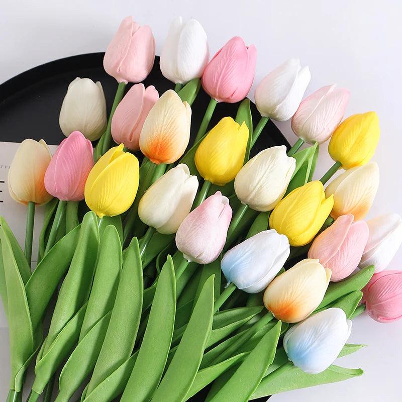 Planta Artificial Tulipas Ornamentais Houss