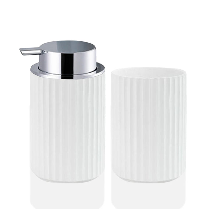 Porta Sabonete Líquido Para Banheiro e Porta Escova Houss