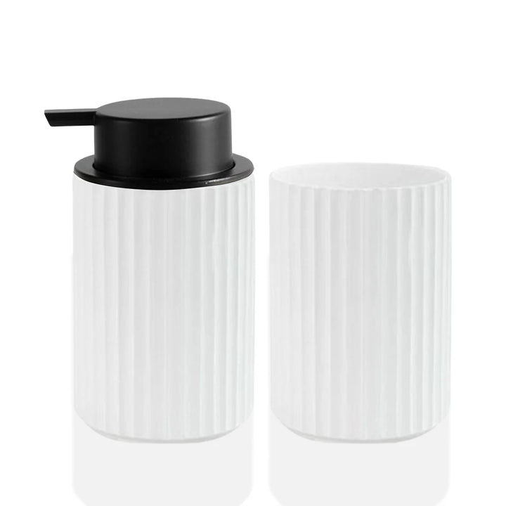 Porta Sabonete Líquido Para Banheiro e Porta Escova Houss