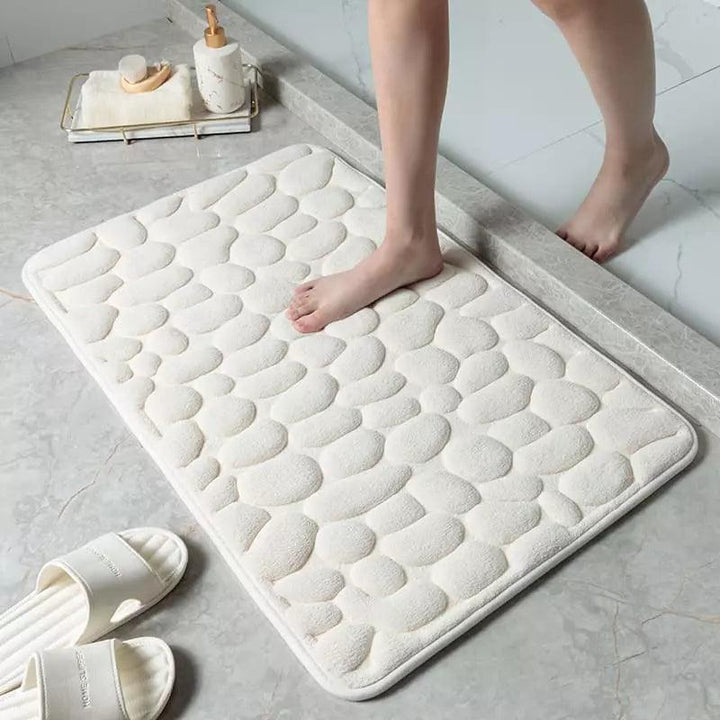 Tapete para Banheiro Antiderrapante Absorvente Ladrilhado Houss