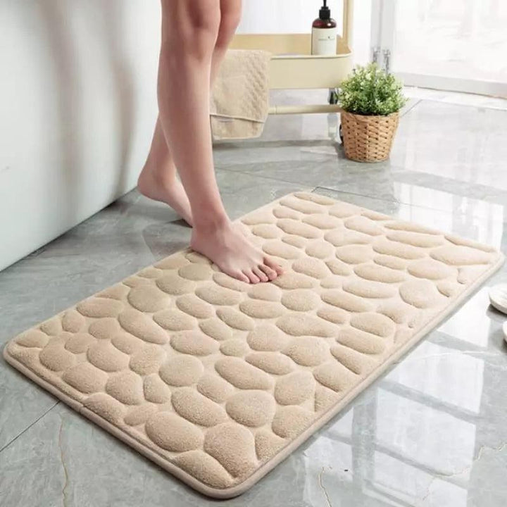 Tapete para Banheiro Antiderrapante Absorvente Ladrilhado Houss