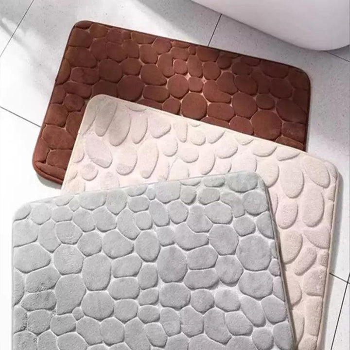Tapete para Banheiro Antiderrapante Absorvente Ladrilhado Houss