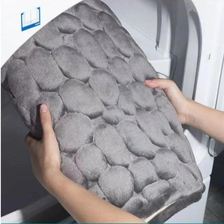 Tapete para Banheiro Antiderrapante Absorvente Ladrilhado Houss