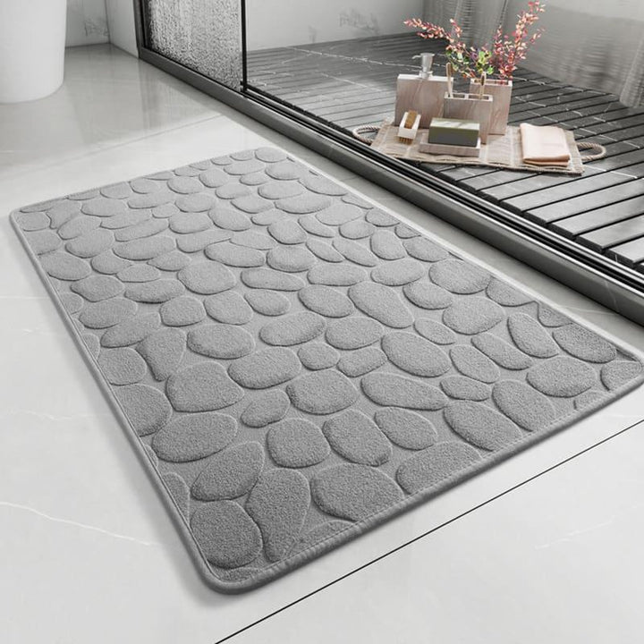 Tapete para Banheiro Antiderrapante Absorvente Ladrilhado Houss
