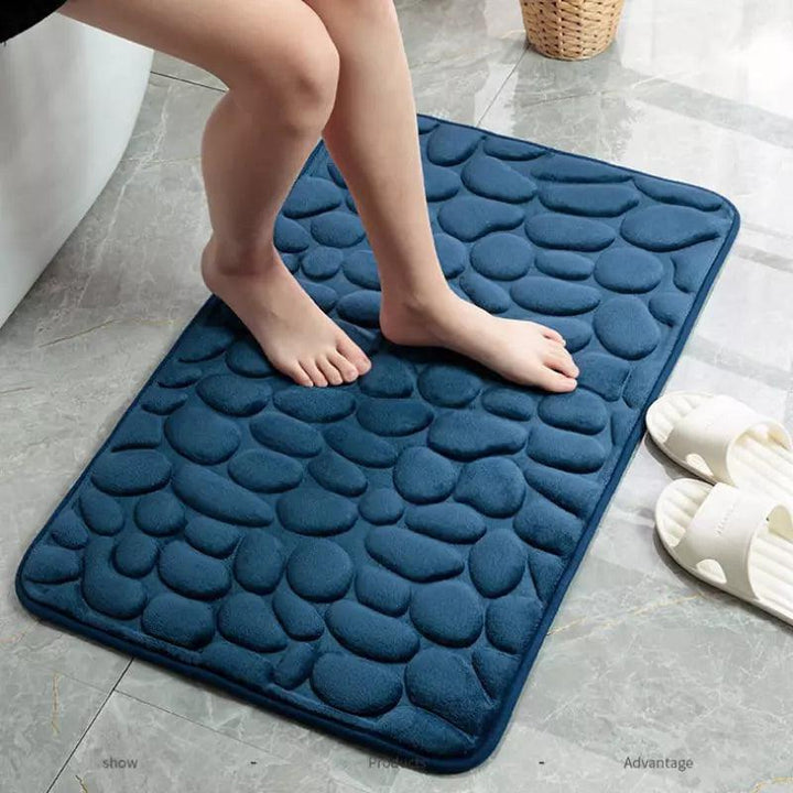 Tapete para Banheiro Antiderrapante Absorvente Ladrilhado Houss